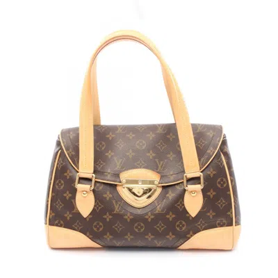Pre-owned Louis Vuitton Brown Coated Canvas Leather Shoulder Bag ()