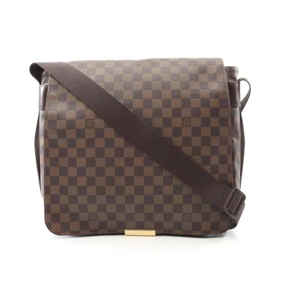 Pre-owned Louis Vuitton Brown Coated Canvas Leather Shoulder Bag ()