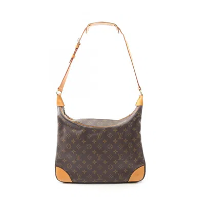 Pre-owned Louis Vuitton Brown Coated Canvas Leather Shoulder Bag ()