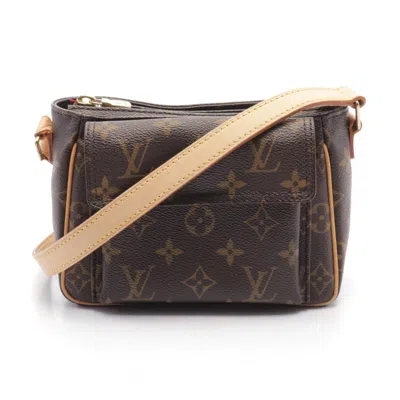 Pre-owned Louis Vuitton Brown Coated Canvas Leather Shoulder Bag ()