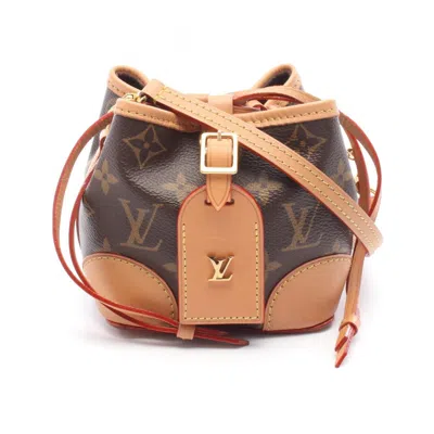 Pre-owned Louis Vuitton Brown Coated Canvas Leather Shoulder Bag ()