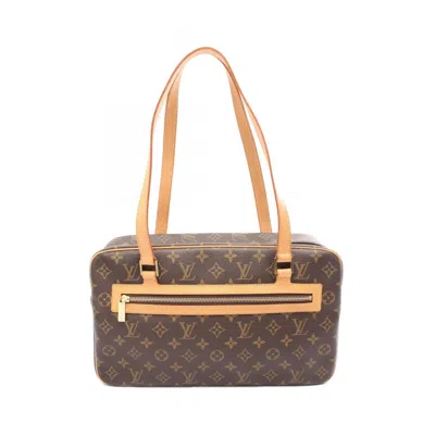 Pre-owned Louis Vuitton Brown Coated Canvas Leather Shoulder Bag ()