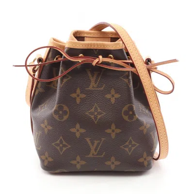 Pre-owned Louis Vuitton Brown Coated Canvas Leather Shoulder Bag ()
