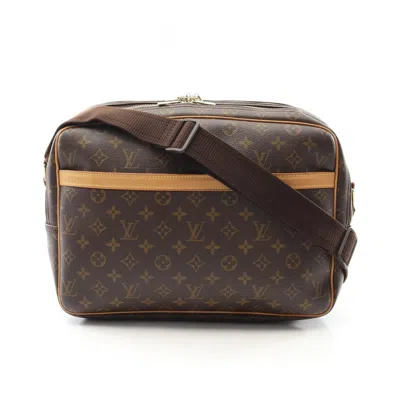 Pre-owned Louis Vuitton Brown Coated Canvas Leather Shoulder Bag ()