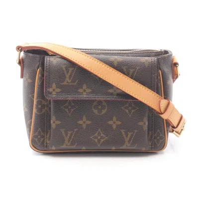 Pre-owned Louis Vuitton Brown Coated Canvas Leather Shoulder Bag ()