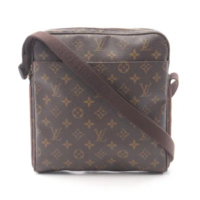 Pre-owned Louis Vuitton Brown Coated Canvas Leather Shoulder Bag ()