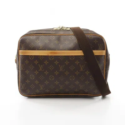 Pre-owned Louis Vuitton Brown Coated Canvas Leather Shoulder Bag ()
