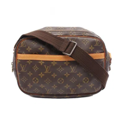 Pre-owned Louis Vuitton Brown Coated Canvas Leather Shoulder Bag ()