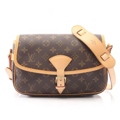 Pre-owned Louis Vuitton Brown Coated Canvas Leather Shoulder Bag ()