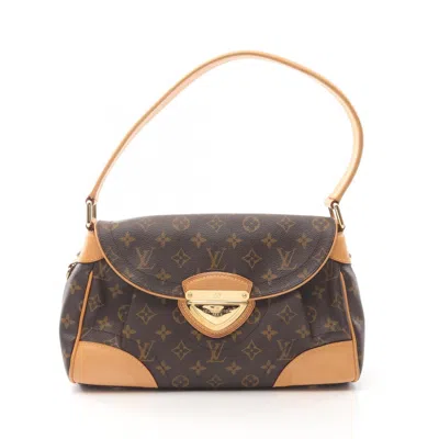 Pre-owned Louis Vuitton Brown Coated Canvas Leather Shoulder Bag ()