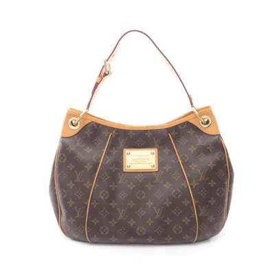 Pre-owned Louis Vuitton Brown Coated Canvas Leather Shoulder Bag ()