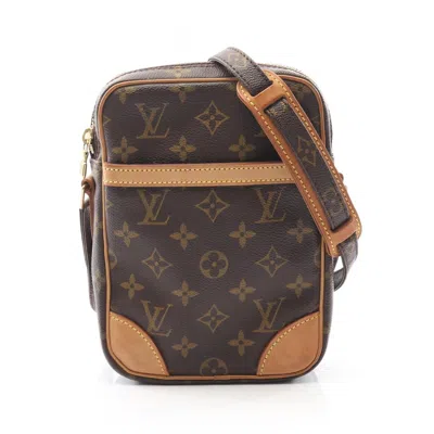 Pre-owned Louis Vuitton Brown Coated Canvas Leather Shoulder Bag ()