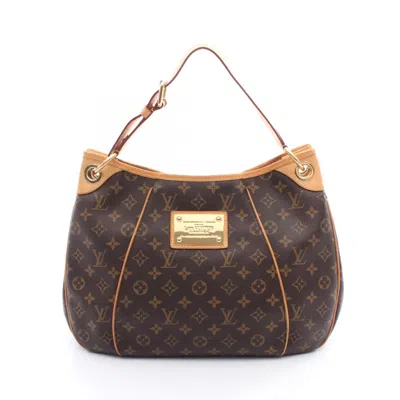 Pre-owned Louis Vuitton Brown Coated Canvas Leather Shoulder Bag ()