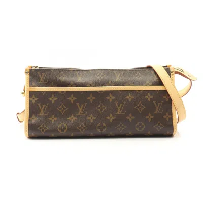 Pre-owned Louis Vuitton Brown Coated Canvas Leather Shoulder Bag ()