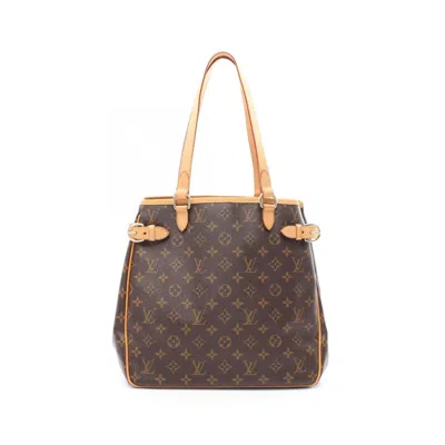 Pre-owned Louis Vuitton Brown Coated Canvas Leather Tote Bag ()