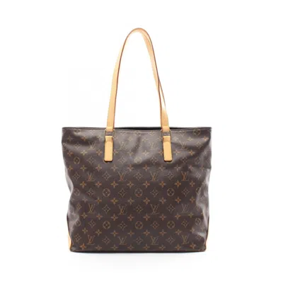 Pre-owned Louis Vuitton Brown Coated Canvas Leather Tote Bag ()
