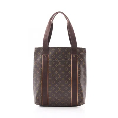 Pre-owned Louis Vuitton Brown Coated Canvas Leather Tote Bag ()