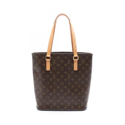 Pre-owned Louis Vuitton Brown Coated Canvas Leather Tote Bag ()