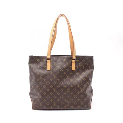 Pre-owned Louis Vuitton Brown Coated Canvas Leather Tote Bag ()
