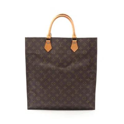 Pre-owned Louis Vuitton Brown Coated Canvas Leather Tote Bag ()