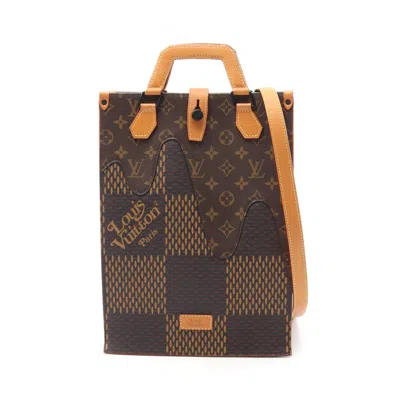 Pre-owned Louis Vuitton Brown Coated Canvas Leather Tote Bag ()
