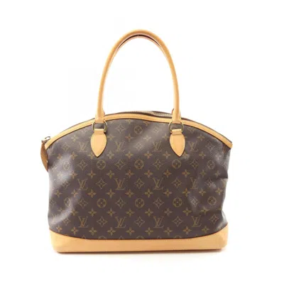 Pre-owned Louis Vuitton Brown Coated Canvas Leather Tote Bag ()