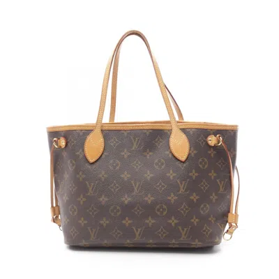 Pre-owned Louis Vuitton Brown Coated Canvas Leather Tote Bag ()