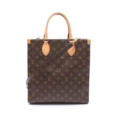 Pre-owned Louis Vuitton Brown Coated Canvas Leather Tote Bag ()