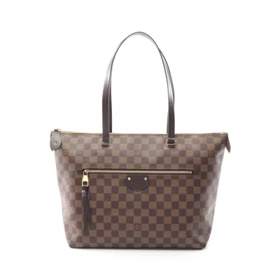 Pre-owned Louis Vuitton Brown Coated Canvas Leather Tote Bag ()