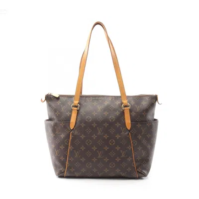 Pre-owned Louis Vuitton Brown Coated Canvas Leather Tote Bag ()
