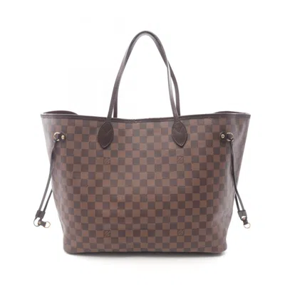Pre-owned Louis Vuitton Brown Coated Canvas Leather Tote Bag ()