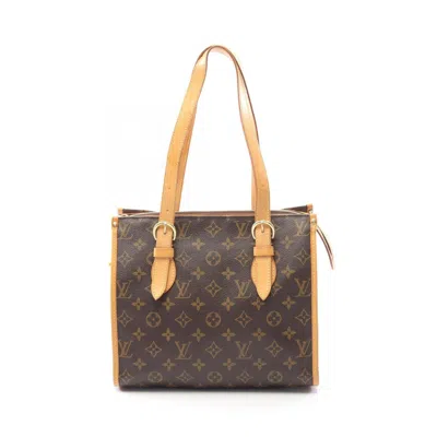 Pre-owned Louis Vuitton Brown Coated Canvas Leather Tote Bag ()
