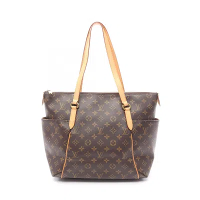 Pre-owned Louis Vuitton Brown Coated Canvas Leather Tote Bag ()