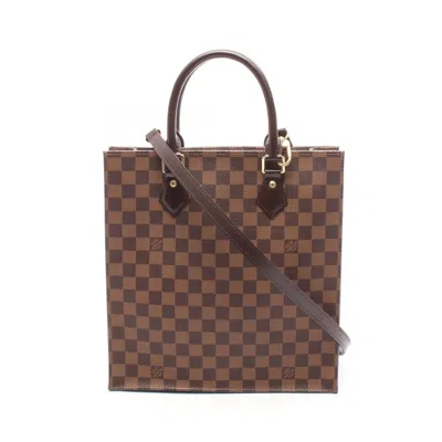 Pre-owned Louis Vuitton Brown Coated Canvas Leather Tote Bag ()