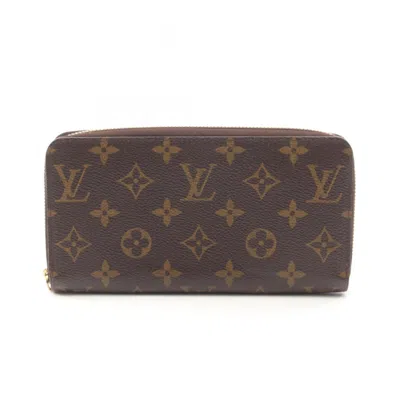 Pre-owned Louis Vuitton Brown Coated Canvas Long Wallet (bi-fold) ()