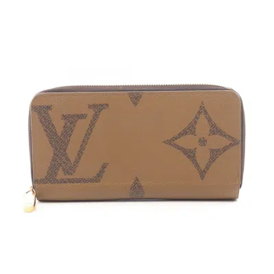 Pre-owned Louis Vuitton Brown Coated Canvas Long Wallet (bi-fold) ()