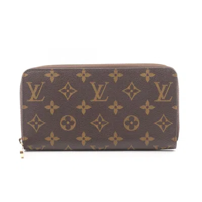 Pre-owned Louis Vuitton Brown Coated Canvas Long Wallet (bi-fold) ()