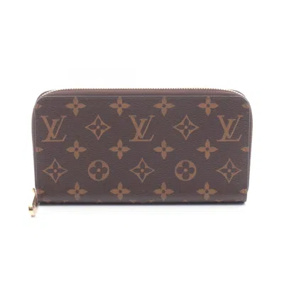 Pre-owned Louis Vuitton Brown Coated Canvas Long Wallet (bi-fold) ()