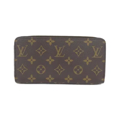 Pre-owned Louis Vuitton Brown Coated Canvas Long Wallet (bi-fold) ()