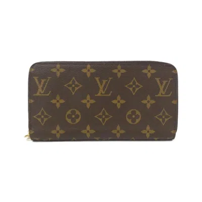 Pre-owned Louis Vuitton Brown Coated Canvas Long Wallet (bi-fold) ()