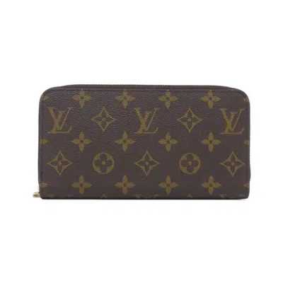 Pre-owned Louis Vuitton Brown Coated Canvas Long Wallet (bi-fold) ()