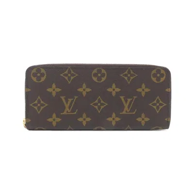 Pre-owned Louis Vuitton Brown Coated Canvas Long Wallet (bi-fold) ()