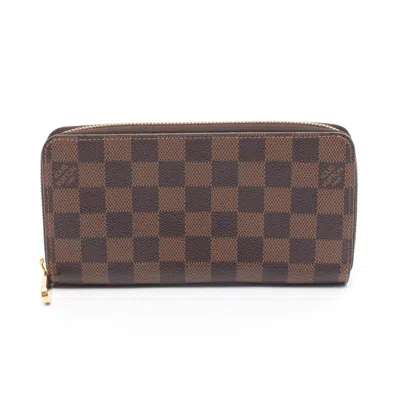 Pre-owned Louis Vuitton Brown Coated Canvas Long Wallet (bi-fold) ()