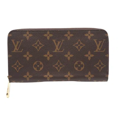 Pre-owned Louis Vuitton Brown Coated Canvas Long Wallet (bi-fold) ()