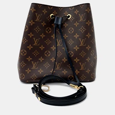 Pre-owned Louis Vuitton Brown Coated Canvas Monogram Neonoe Tote