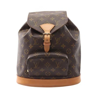 Pre-owned Louis Vuitton Brown Coated Canvas Monogram Pvc Leather Backpack ()