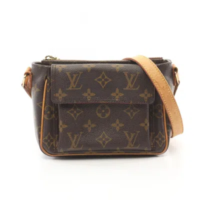 Pre-owned Louis Vuitton Brown Coated Canvas Monogram Pvc Leather Shoulder Bag ()