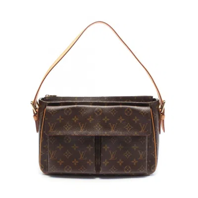 Pre-owned Louis Vuitton Brown Coated Canvas Monogram Pvc Leather Shoulder Bag ()