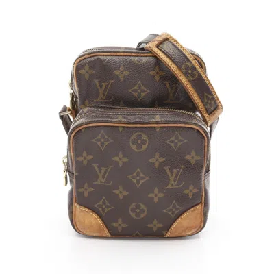 Pre-owned Louis Vuitton Brown Coated Canvas Monogram Pvc Leather Shoulder Bag ()