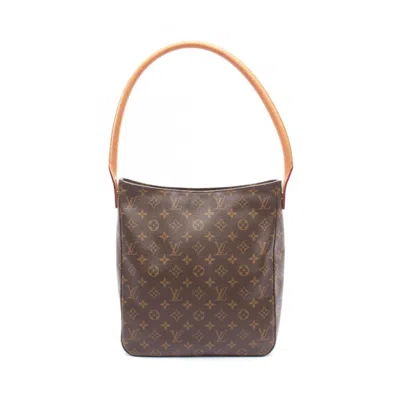 Pre-owned Louis Vuitton Brown Coated Canvas Monogram Pvc Leather Shoulder Bag ()